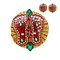 Acrylic Lakshmi Charan Paduka Feet Laxmi Padhuka Good Luck Footsteps Shubh Labh Rangoli Sticker for Door Entrance Home Temple Diwali Decoration Indian Traditional Vara Lakshmi Pagla